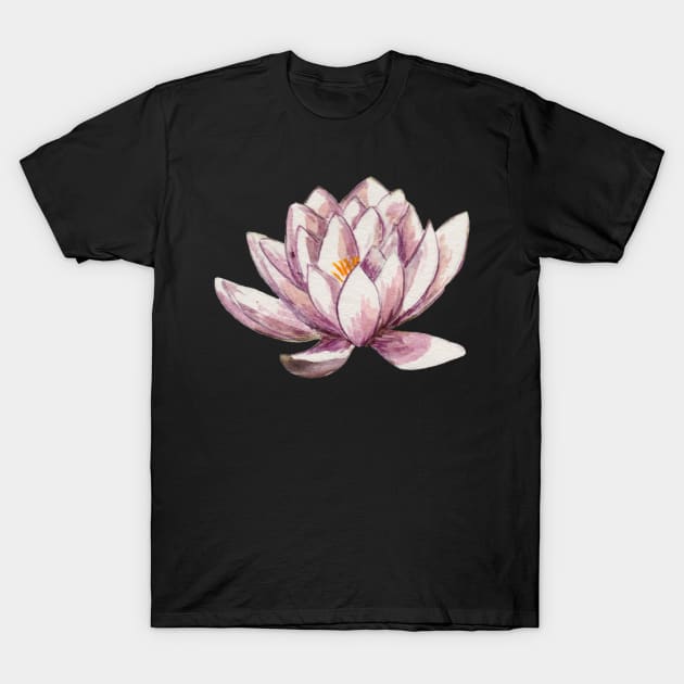 pink water lily T-Shirt by Zamen